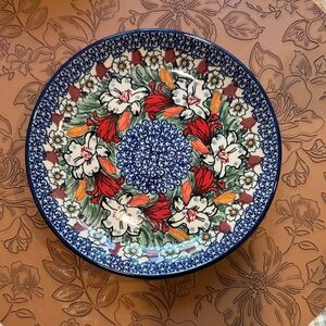 Polish Pottery Unikat  4226 Hand Made in Poland plate 8”